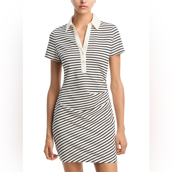 Veronica Beard Lanier Dress in Dove/Black